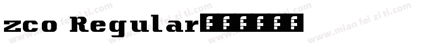 zco Regular字体转换